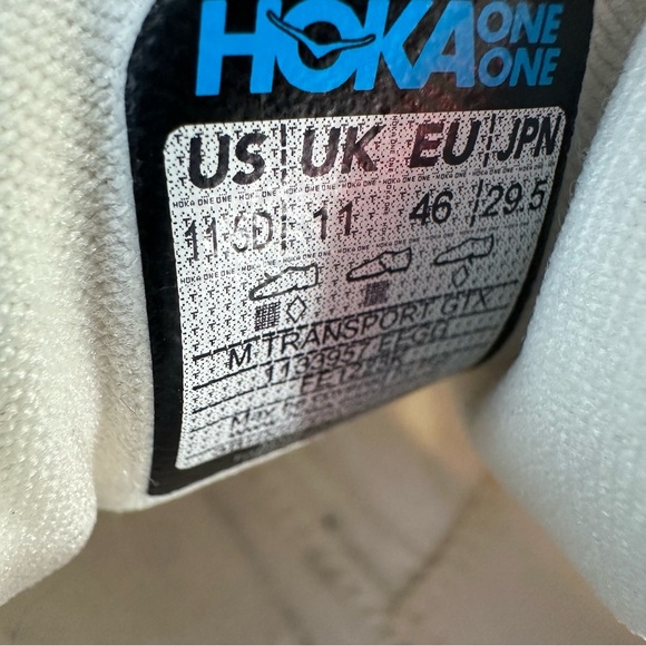 Hoka ONE ONE transport GTX GORE -tex invisible fit vibram men size 11 .5 - Picture 8 of 9